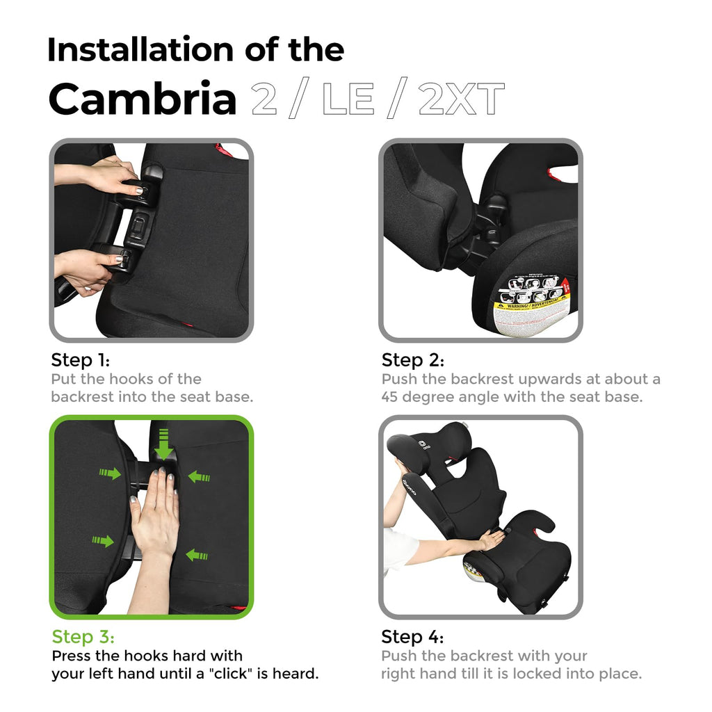 2-in-1 Belt Positioning Booster Seat, Black G4114