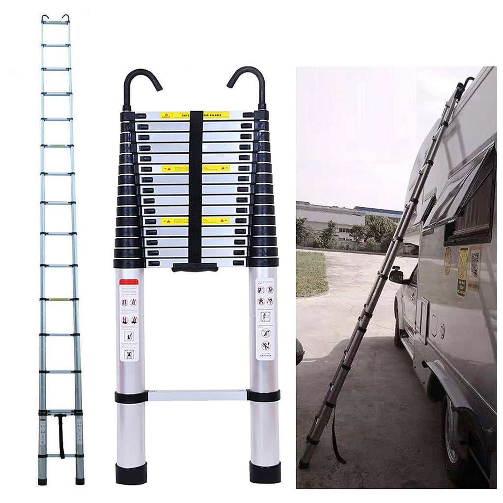 20.34 FT Aluminum Telescoping Extension Ladder 330lbs Capacity R431500