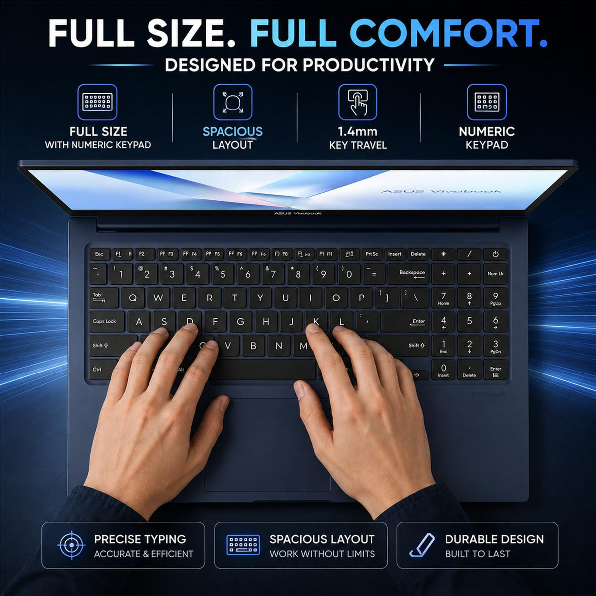 15.6" FHD IPS Intel Core 3 16GB DDR5 256GB SSD Laptop H9613