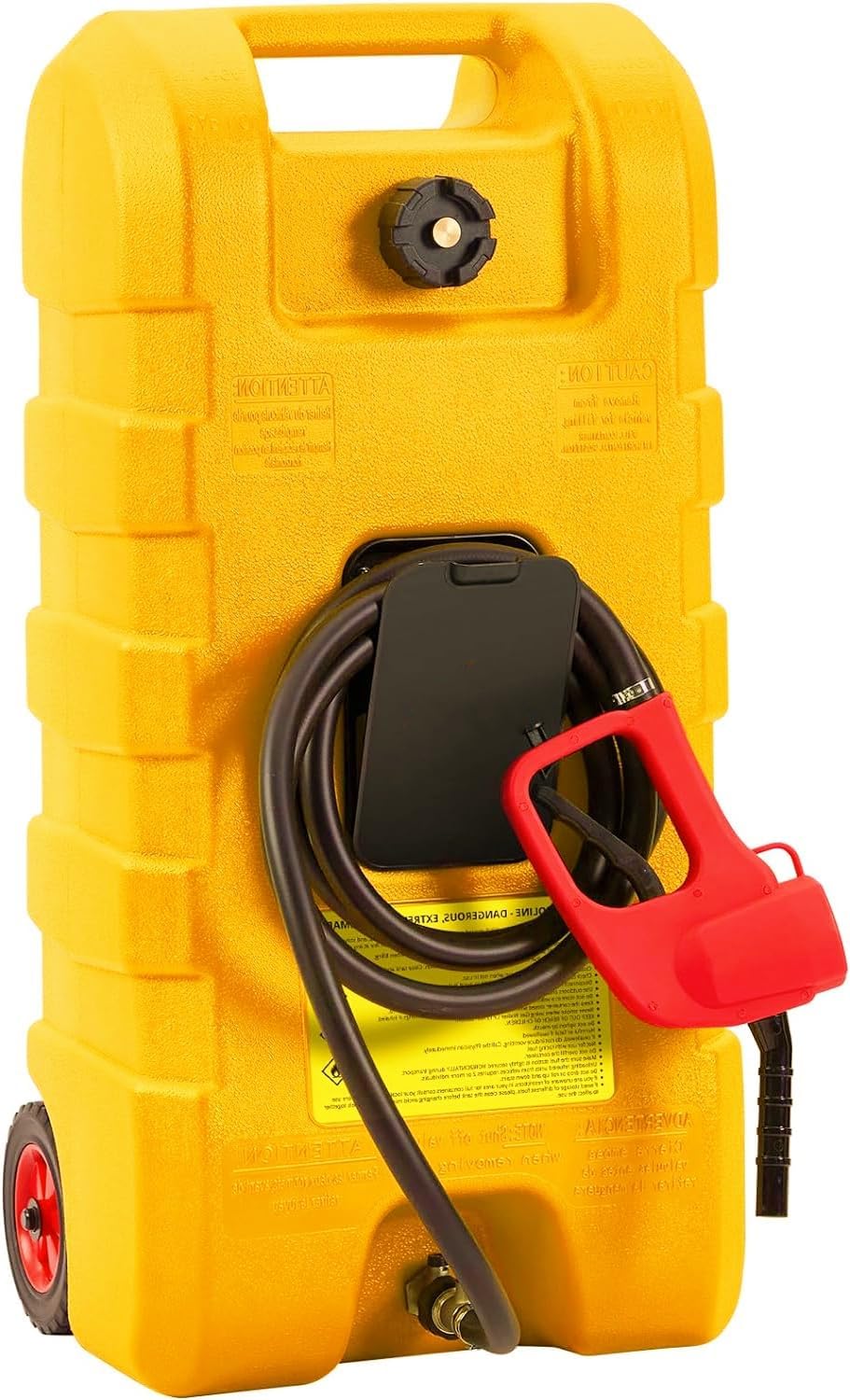 15 Gallon Portable Gas Tank with Caster and 10Ft Hose A831326