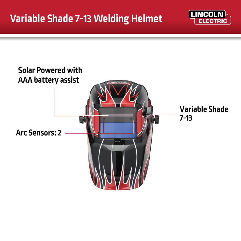 Red Welding Helmet S649