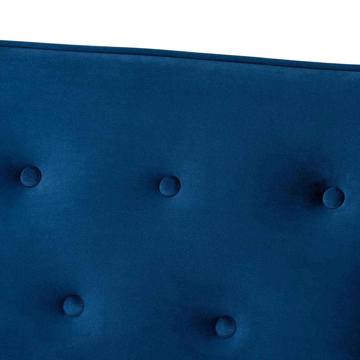 Navy Blue Velvet Upholstered 3-seater Sofa Z7723
