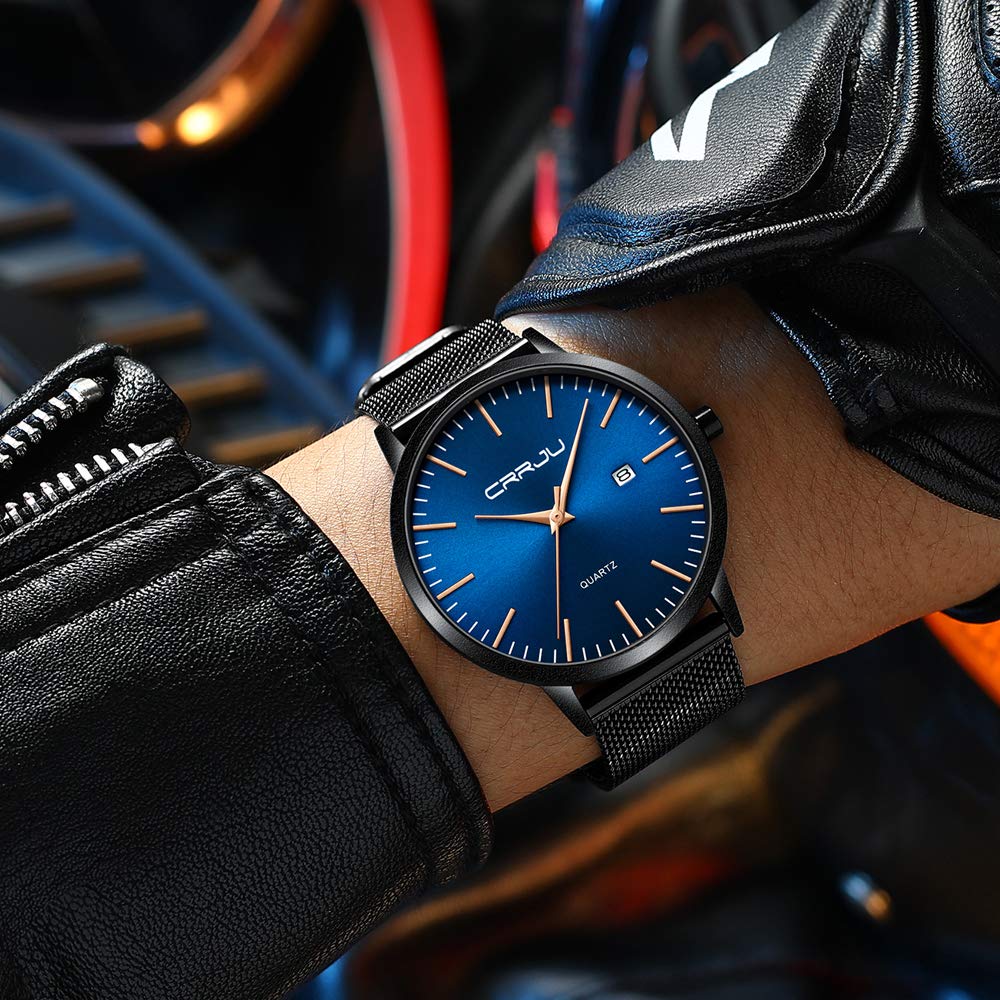 Minimalist Auto Date Quartz Waterproof Watch A830
