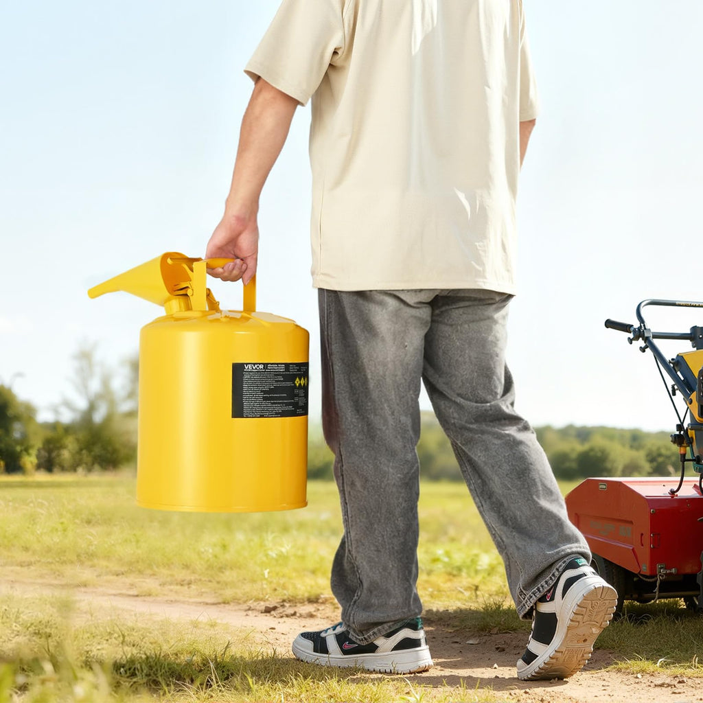 5 Gallon Type I Yellow Metal Container with Flame Arrester Q2786