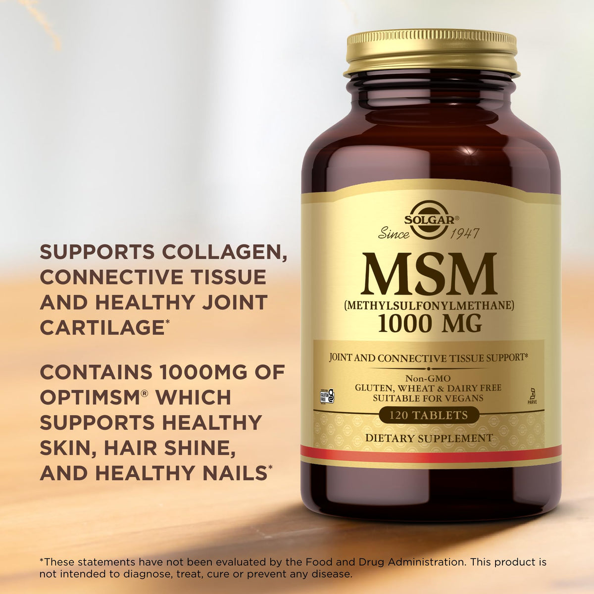 MSM 1000 mg 120 Tablets A14943