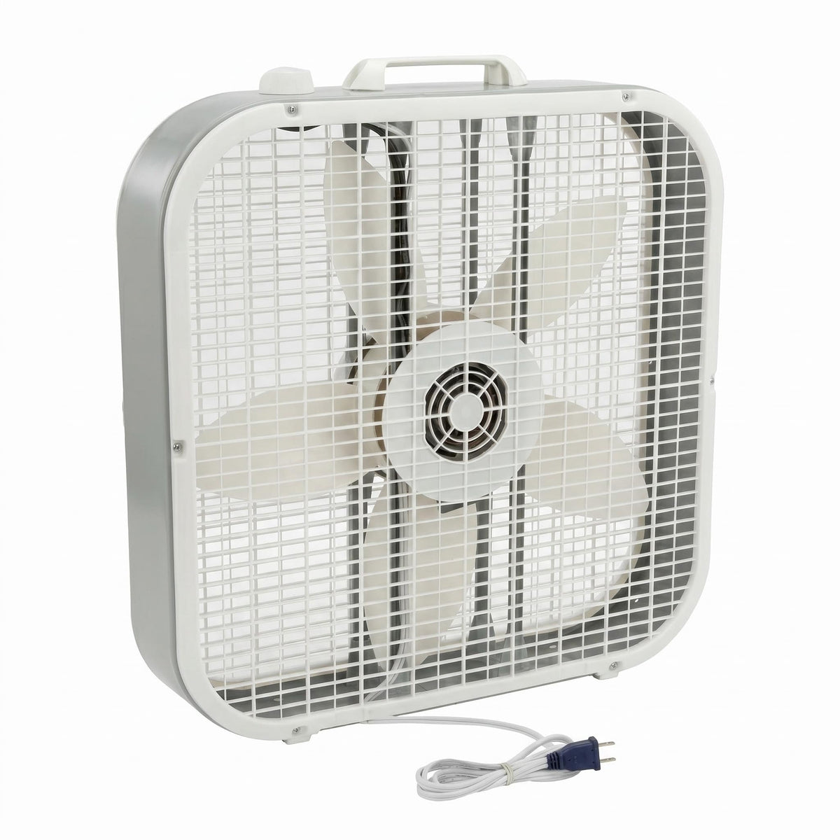 20 Inch 3 Speed White Box Fan M5680