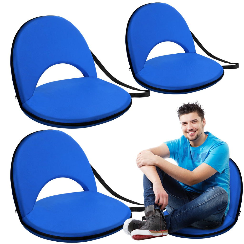 4 Pcs Adjustable Folding Portable Stadium Seats with Back Q50174
