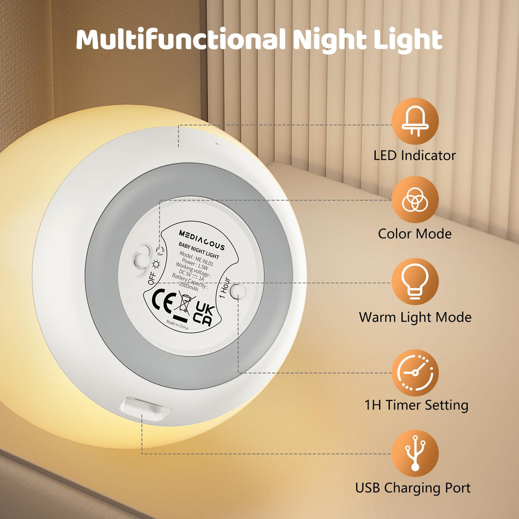 7 Colors Changing Night Light H7115