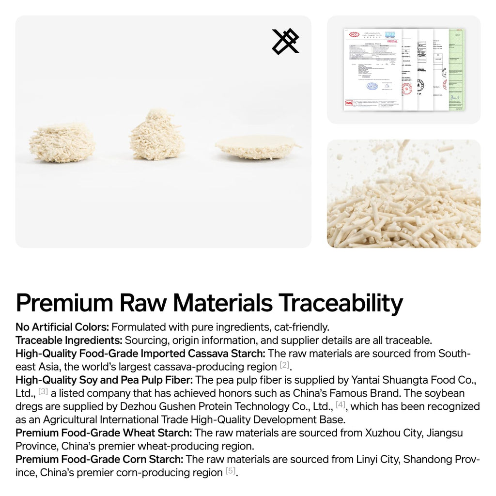 Cassava Tofu Cat Litter Clumping 5.3lb C87815