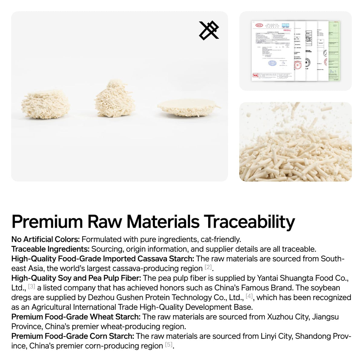 Cassava Tofu Cat Litter Clumping 5.3lb C87815