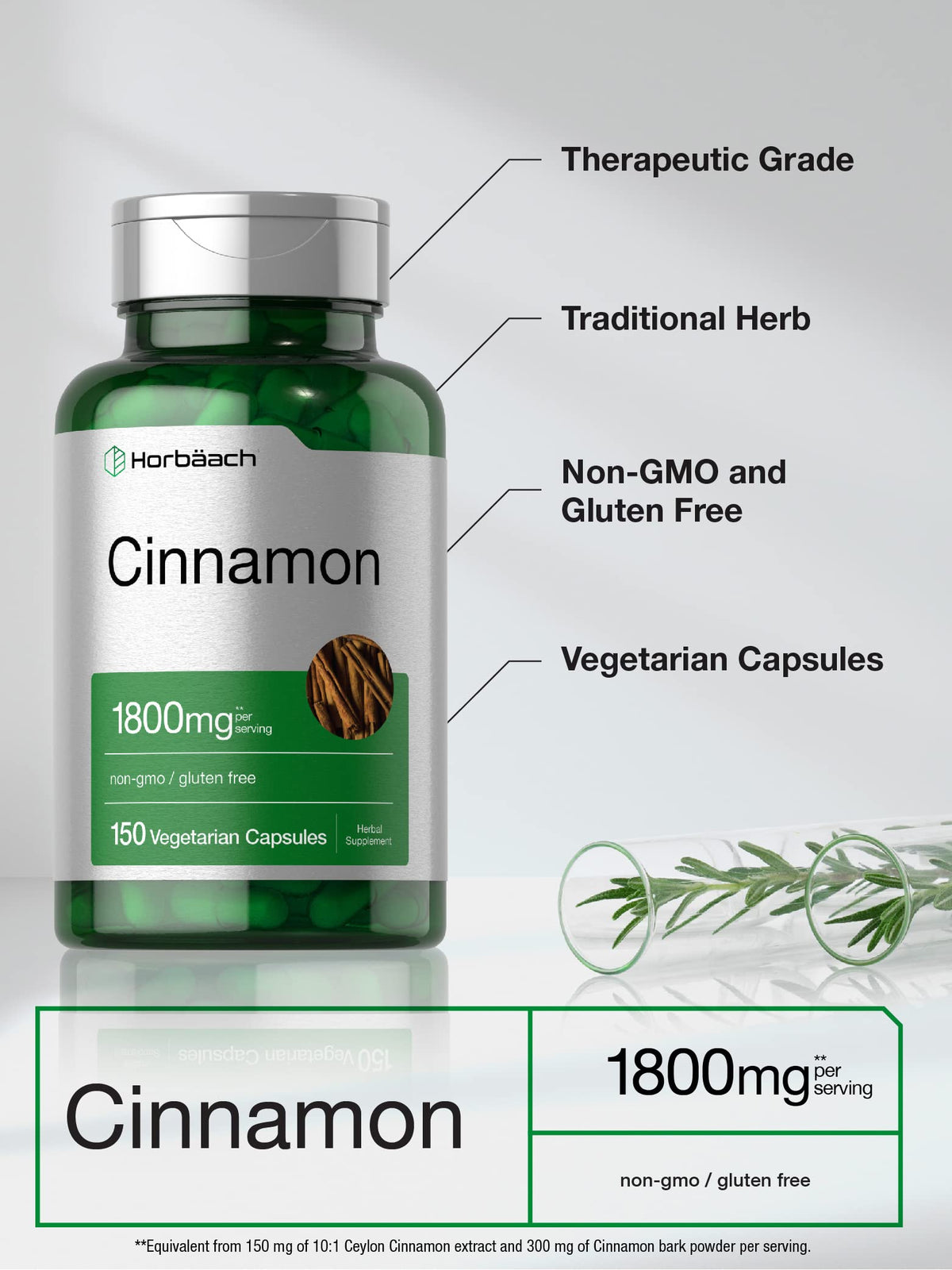 Cinnamon Capsules 150 Count I243