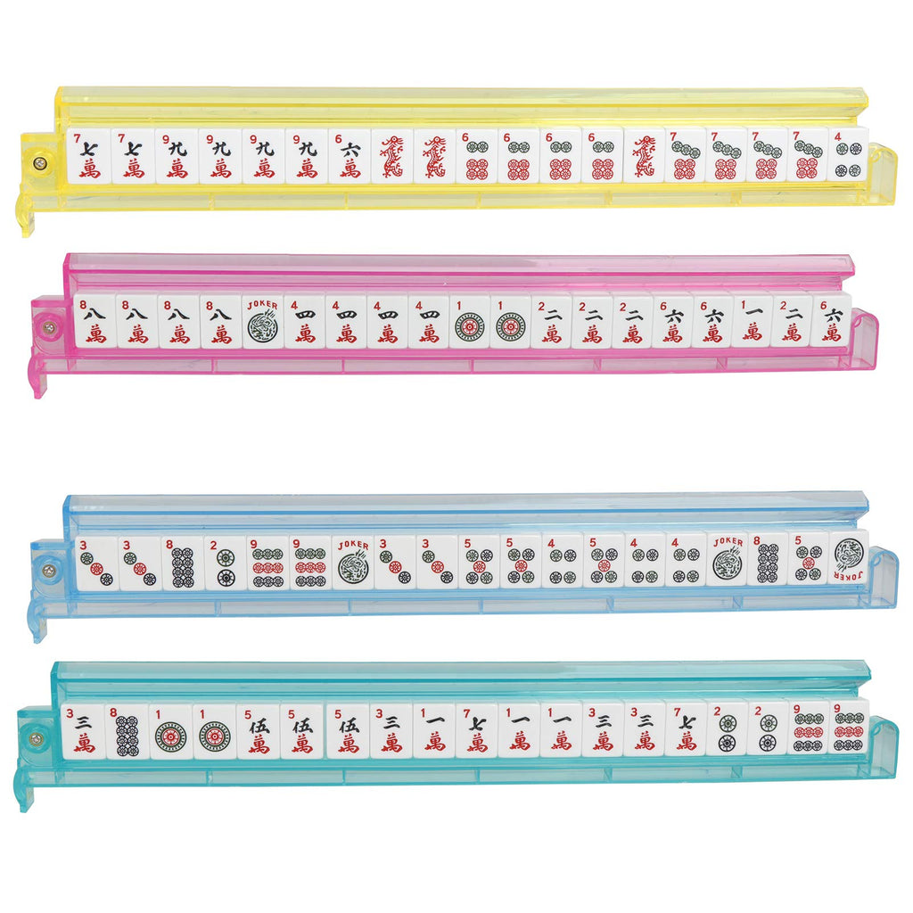 166 Tiles Mahjong Set with Racks Pushers Bag V617847