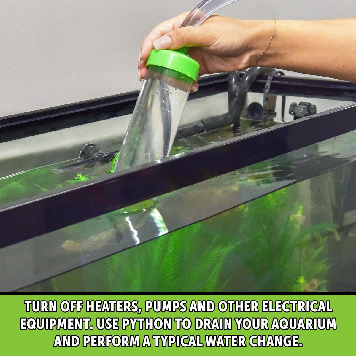 Aquarium Maintenance System, Gravel Cleaner and Water Changer, 25 Foot E488057