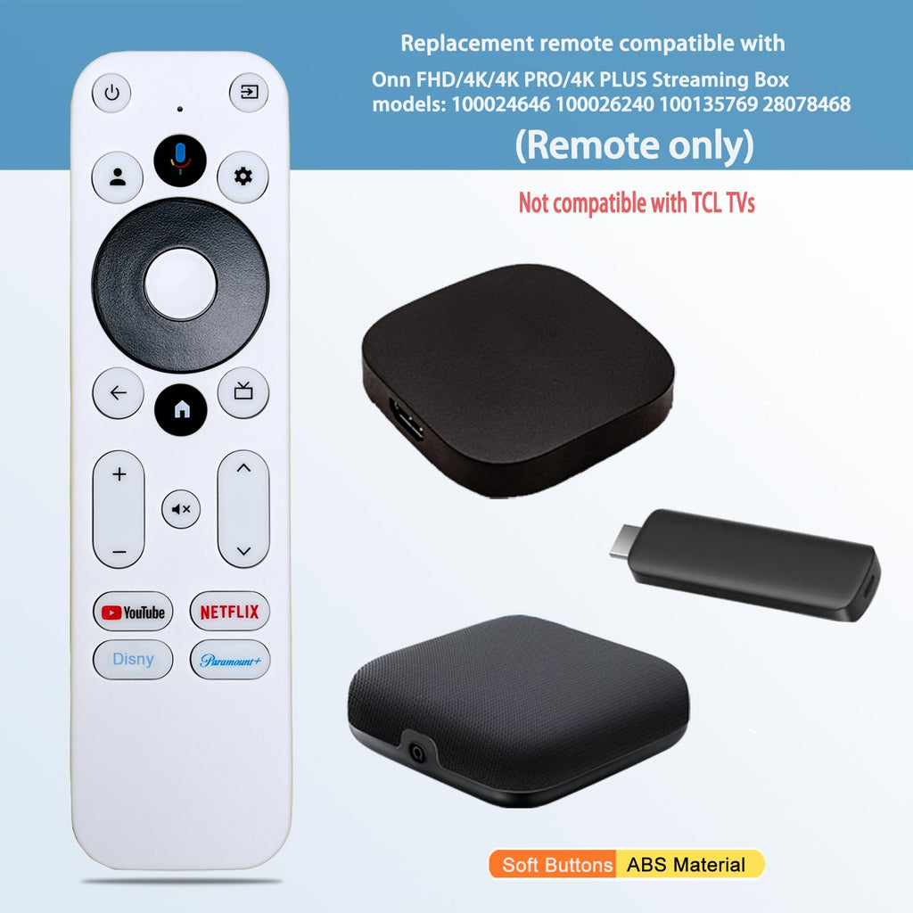 Voice Remote Control Compatible with Onn Streaming Box Y41694