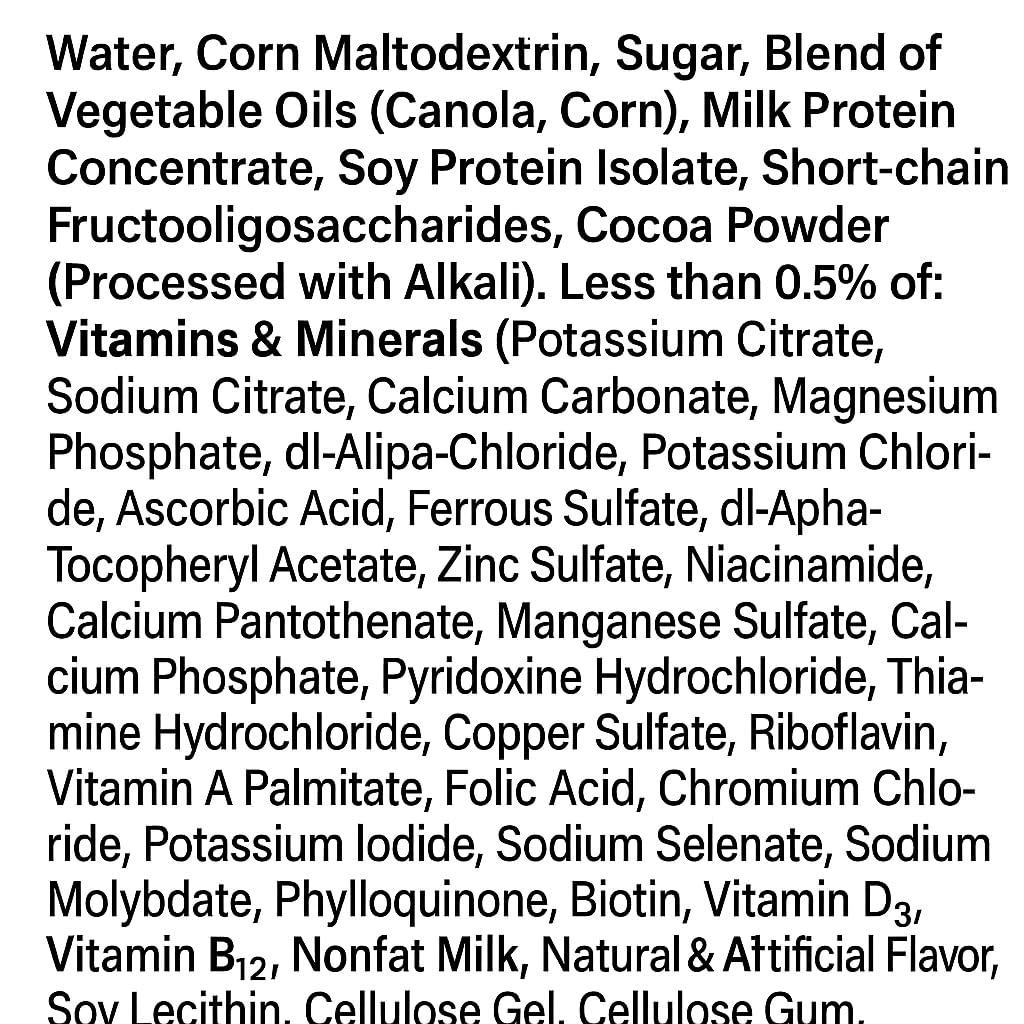 Nutrition Milk Chocolate Meal Replacement Shake 8 Fl Oz 24 Ct V9662
