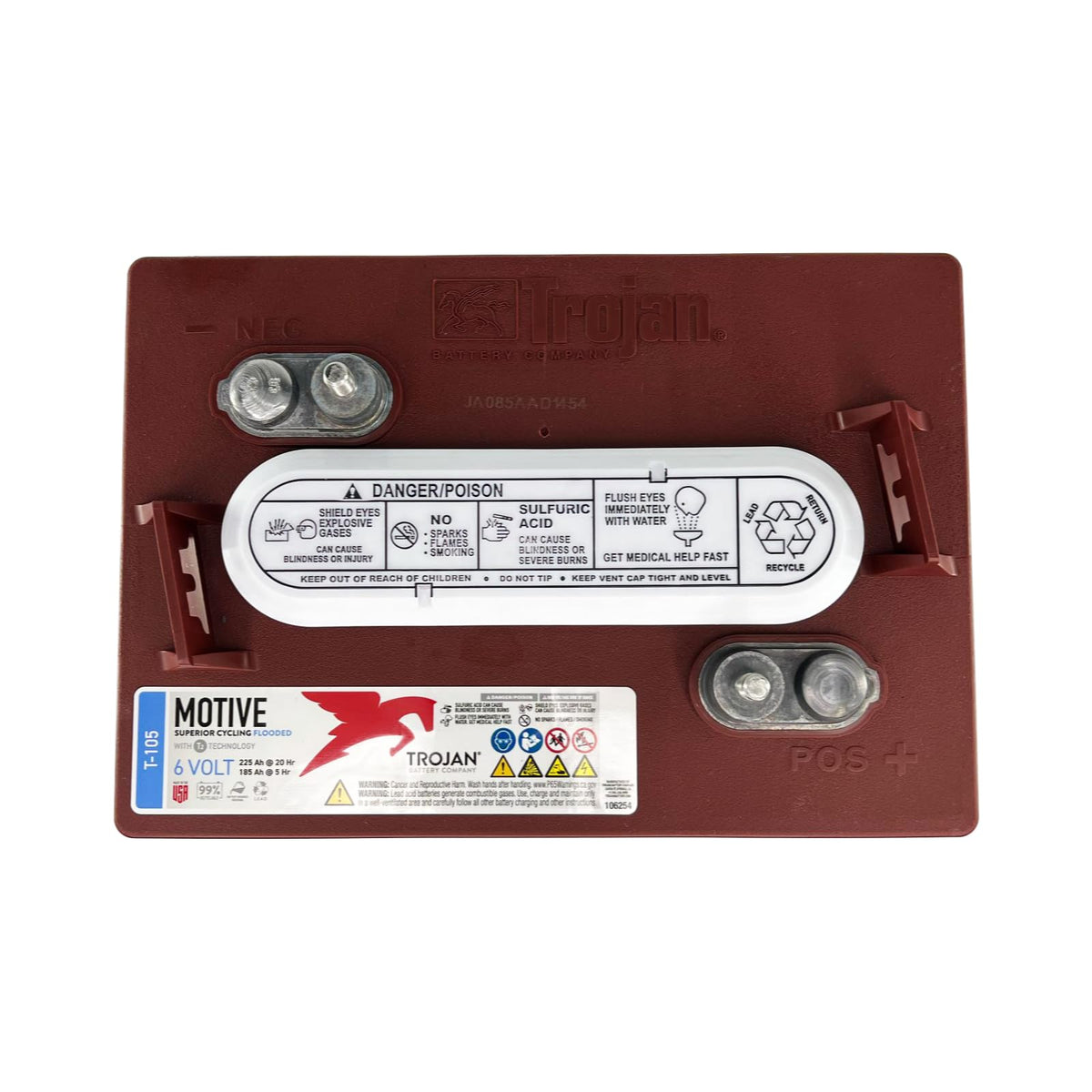 6V 225Ah Deep-Cycle Flooded Battery Pack of 4 O65596