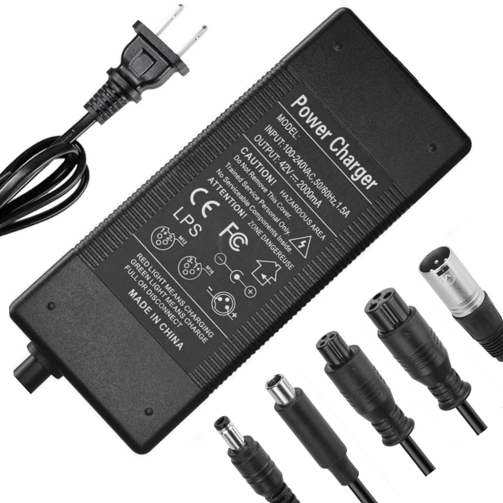 42V 2A/1.5A Universal 5 Plugs Fast Electric Charger for 36V Lithium Battery L48480