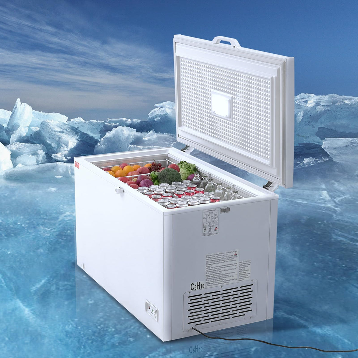12.8 Cu.ft Chest Freezer with 4 Removable Baskets F14216