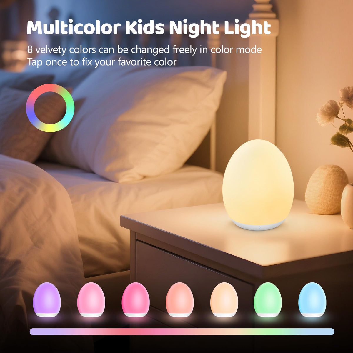 7 Colors Changing Night Light H7115