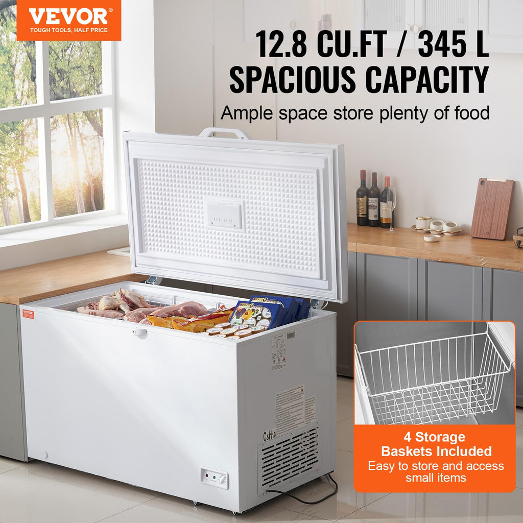 12.8 Cu.ft Chest Freezer with 4 Removable Baskets F14216