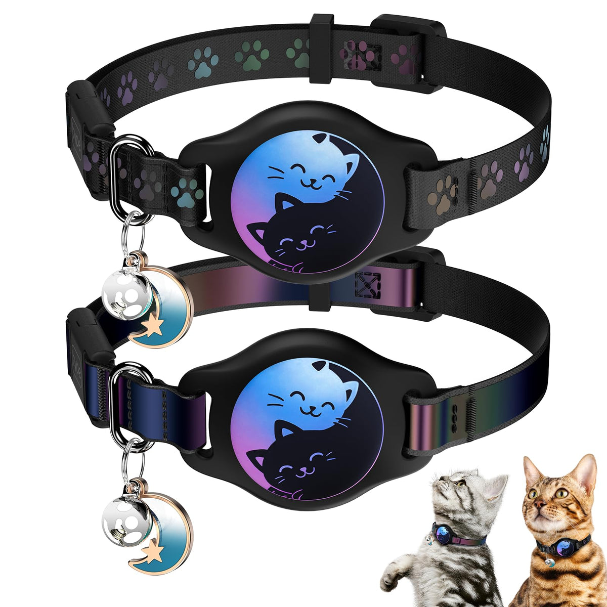 Cat Collar with AirTag Holder 2 Pack U19140