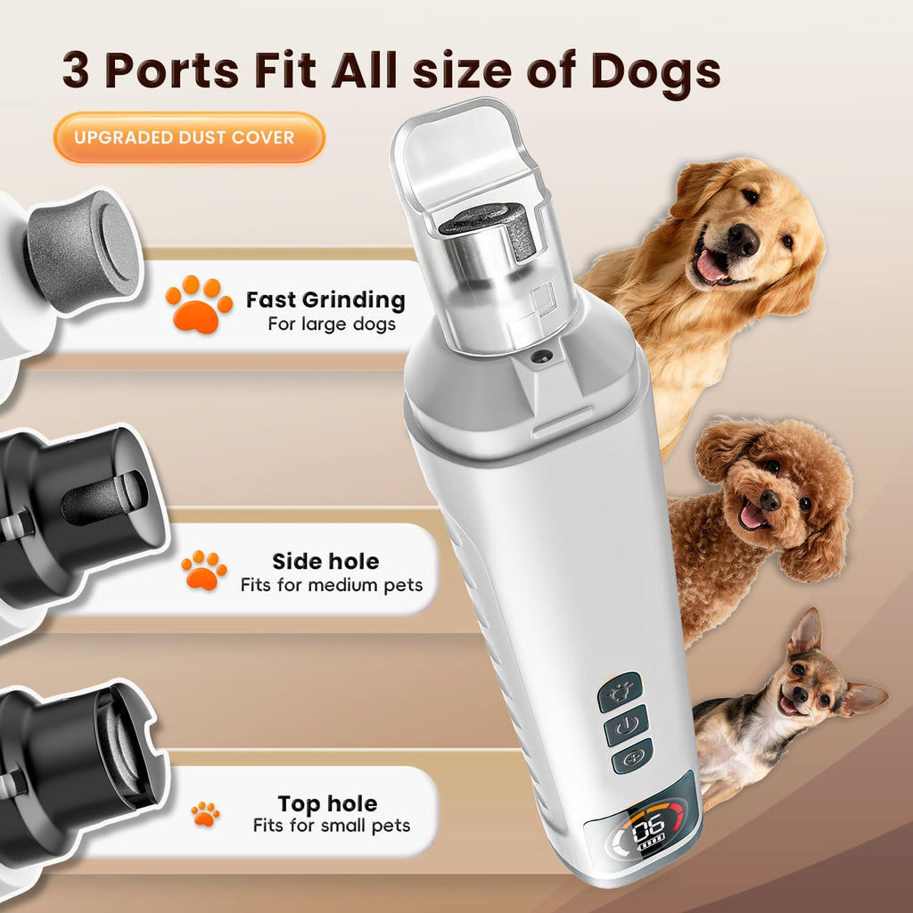 6-Speed Dog Nail Grinder with LED Light F90293