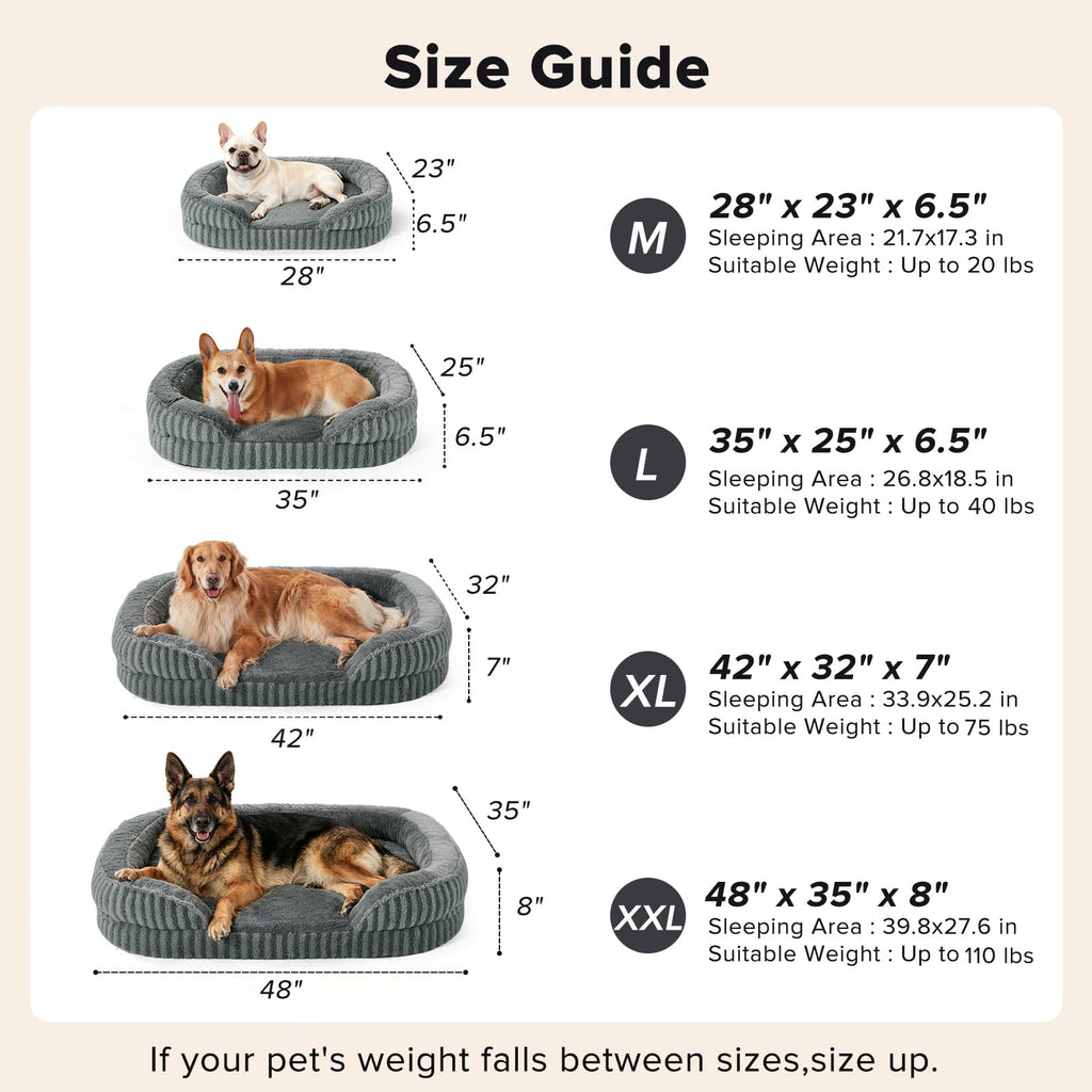 Washable 42" Orthopedic Dog Bed K86057