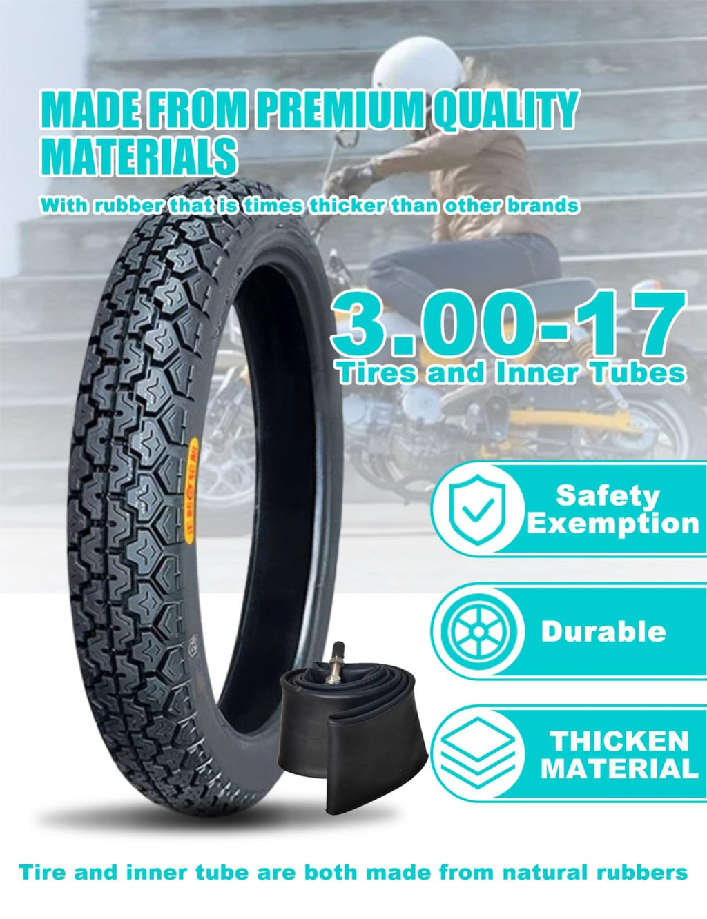 17 Dirt Bike Tire and Tube Set L4640