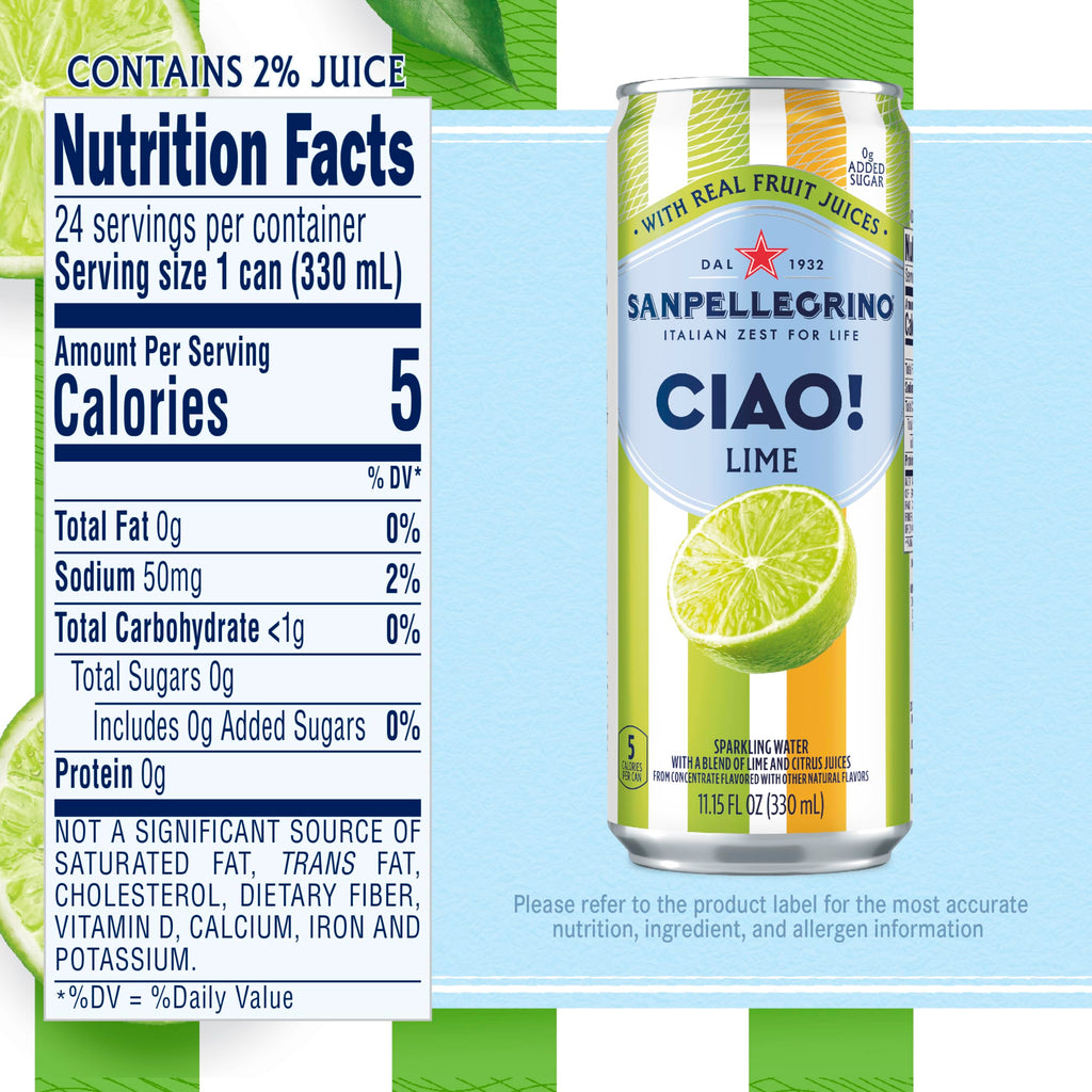 Lime Sparkling Water 24 Pack H425216