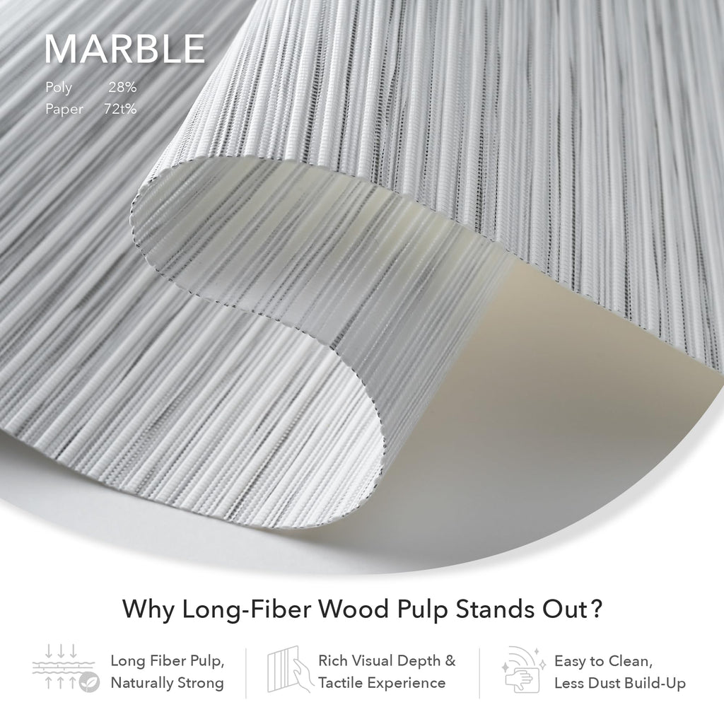 Natural Woven Light Filtering Panel Track Blinds U1348