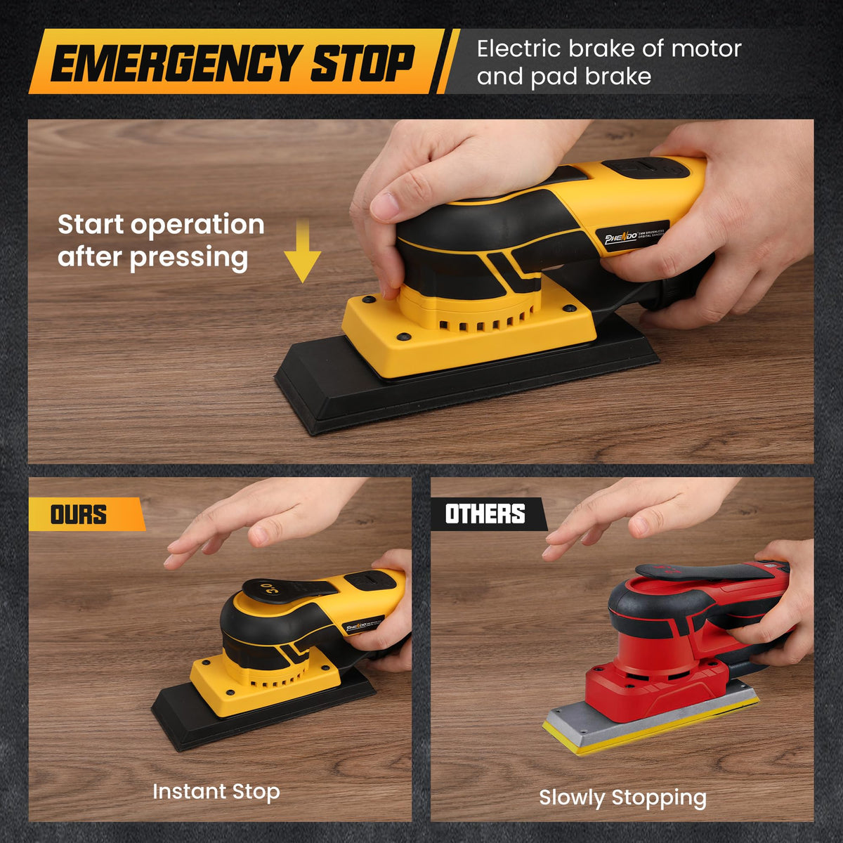 350W 3A Electric Random Orbital Sander T219