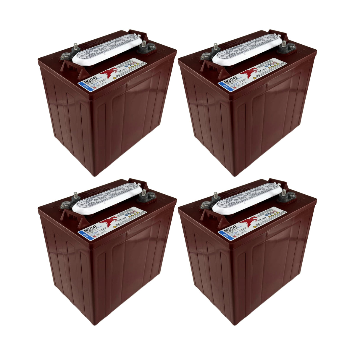 6V 225Ah Deep-Cycle Flooded Battery Pack of 4 O65596