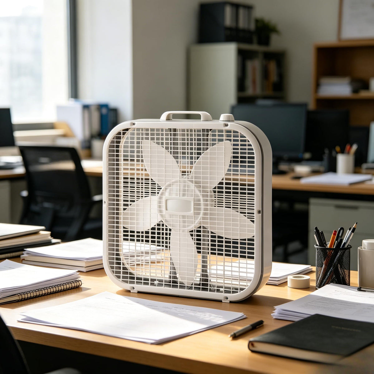 20 Inch 3 Speed White Box Fan M5680