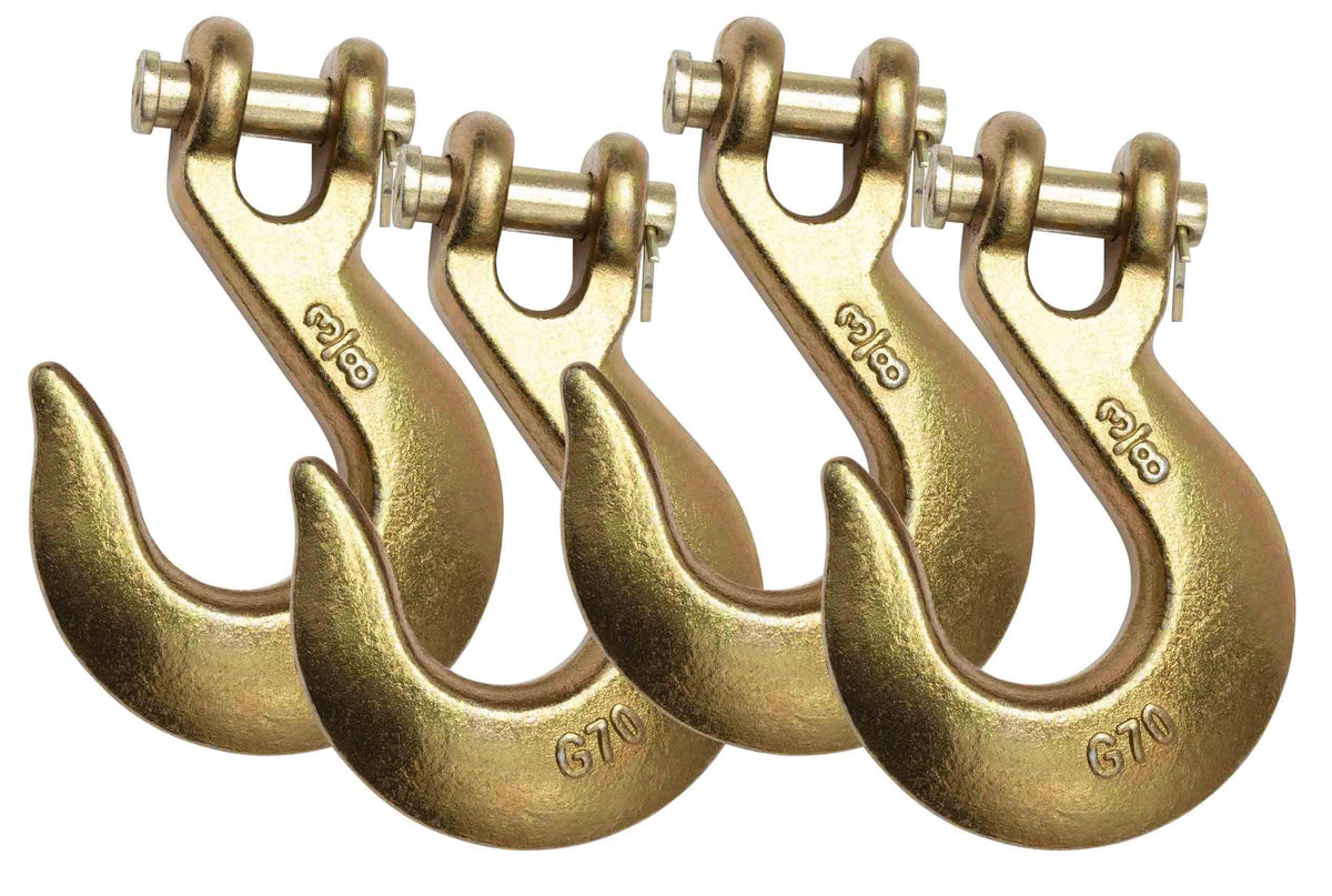 4 Pack 3/8" Grade 70 Clevis Slip Hook I5056