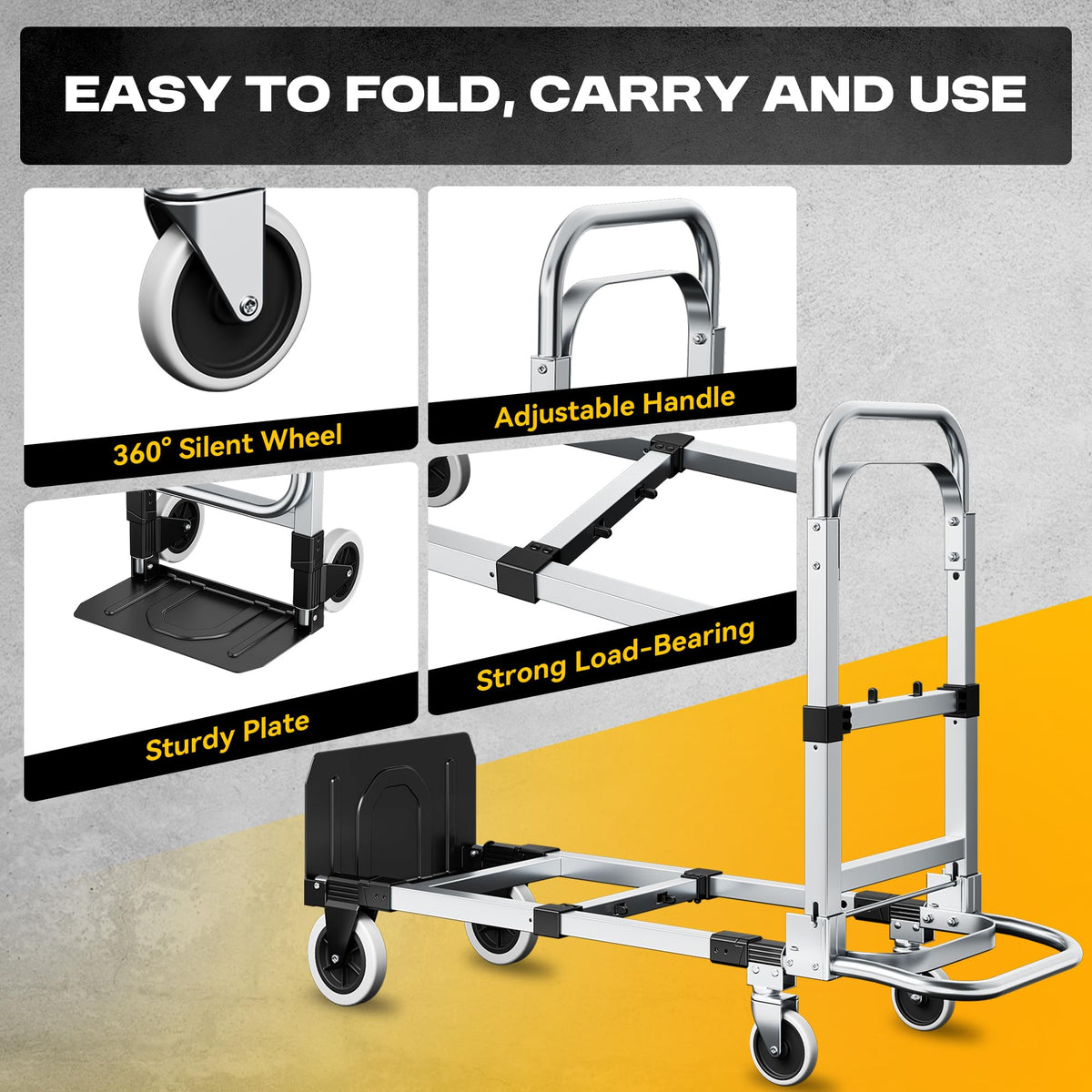 3-in-1 Convertible Dolly Cart C86107