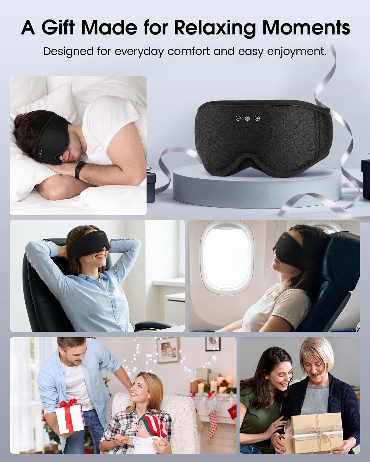 Sleep Mask Bluetooth Headphones P3040