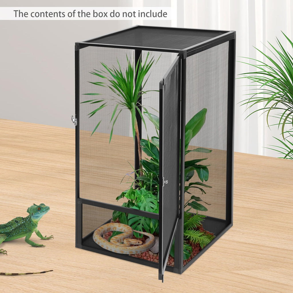 Terrarium Enclosure with Mesh Top and Locking Latch F18941