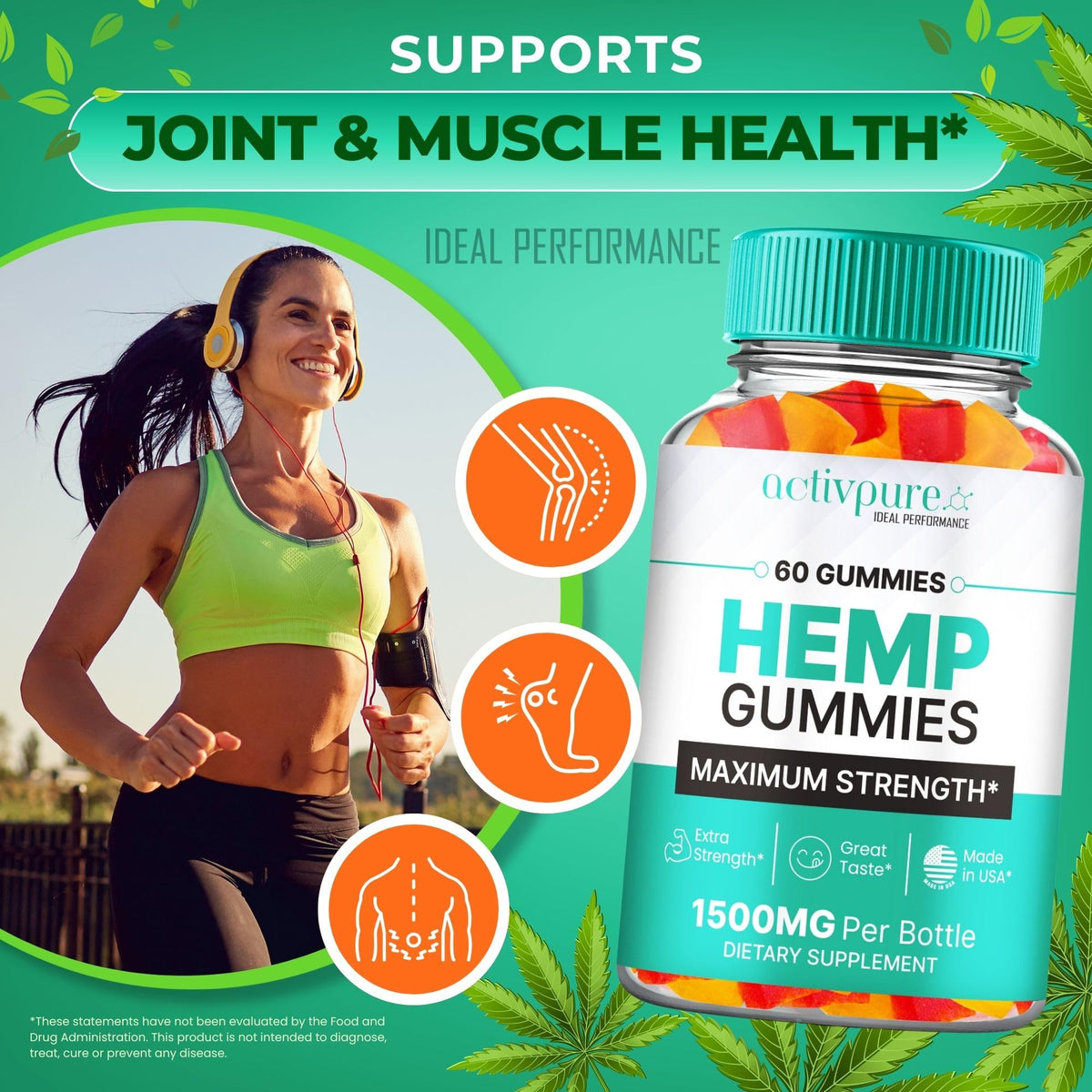 Hemp Gummies 60 Gummies E34009