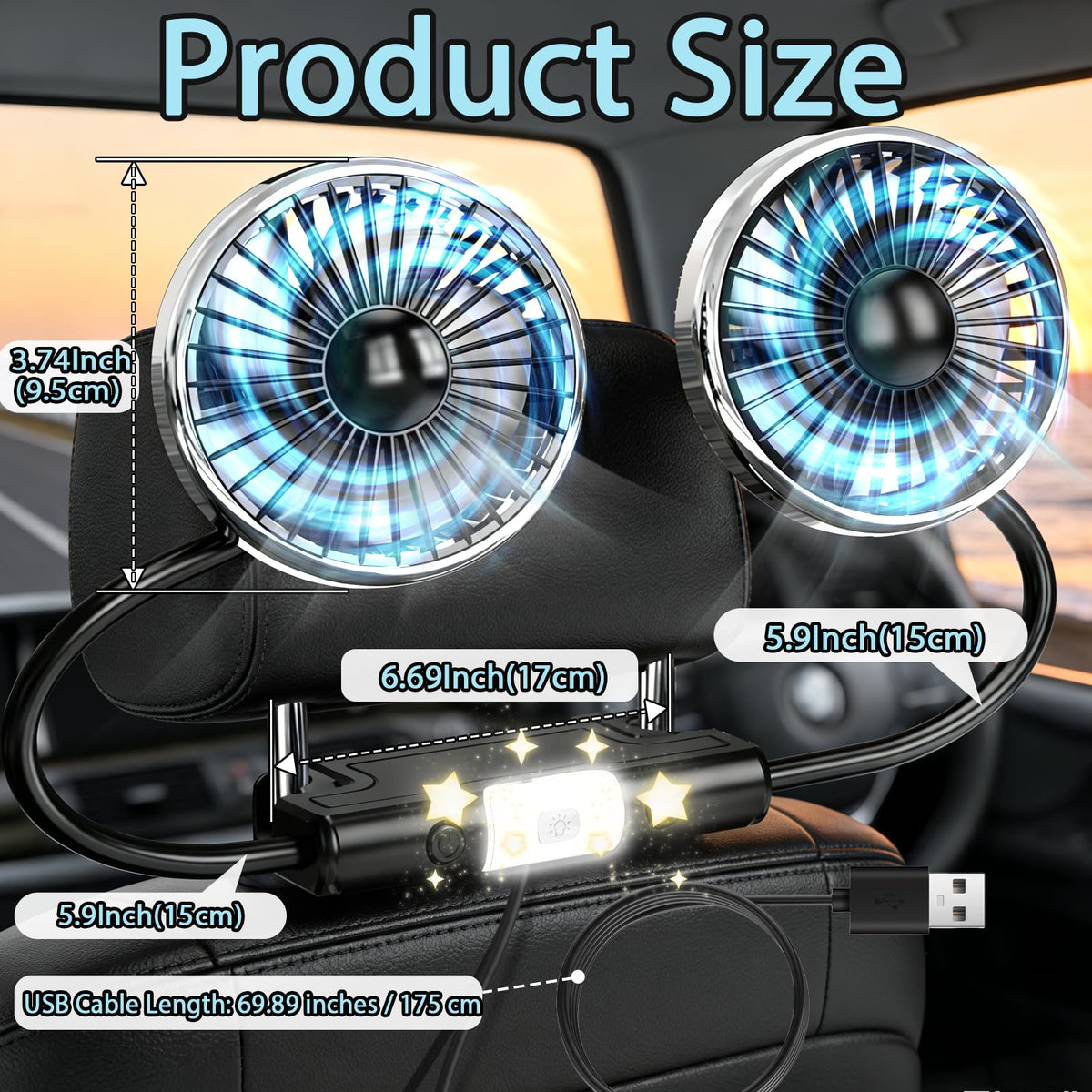 Car Backseat Fans N337974