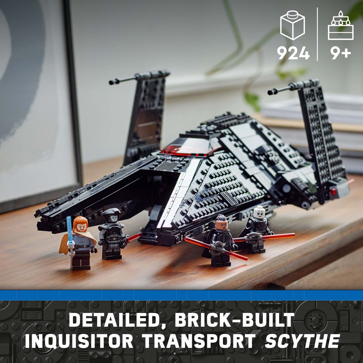 Buildable Toy Starship with Blue and Double-Bladed Red Lightsabers Z528524