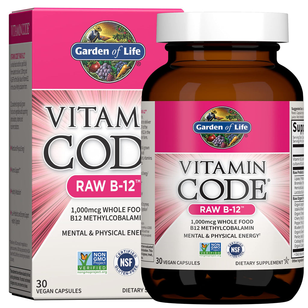 Vegan B-12 Methylcobalamin 30 Capsules F7005