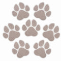 Grey Checkered Dog Paw Non Slip Stickers M909284