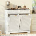 13 Gallon Tilt Out Trash Can Cabinet with Drawer N2540