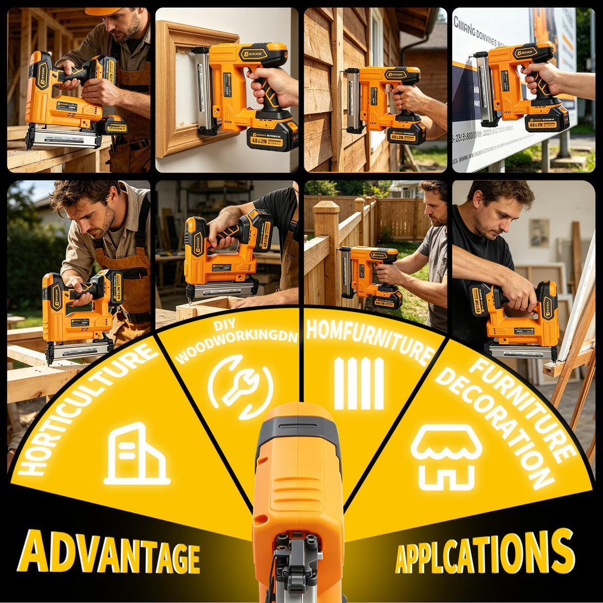 Cordless Nail Gun with Battery F3429