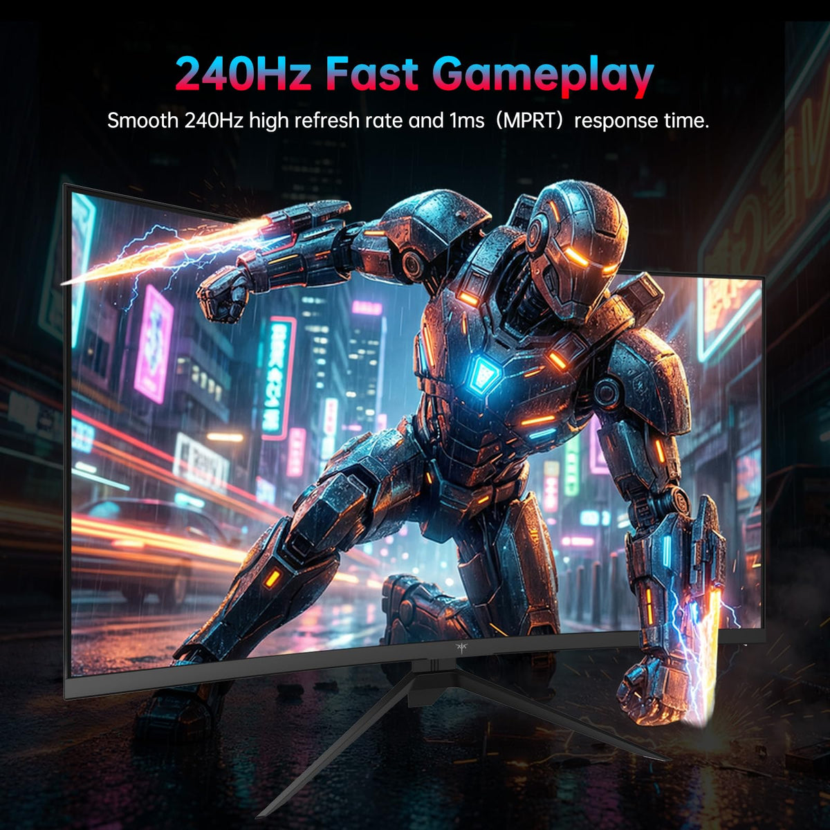 27 Inch 240Hz Curved 2K QHD Gaming Monitor I45049