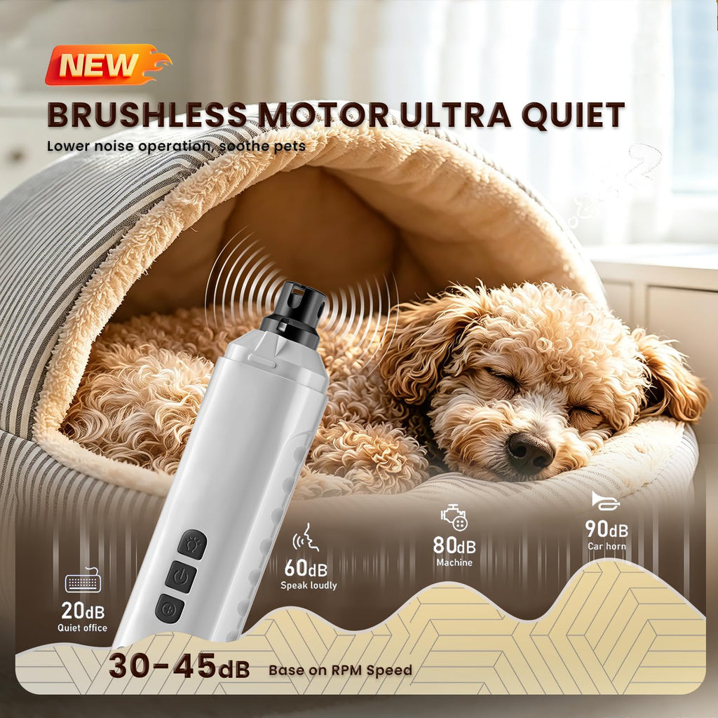 6-Speed Dog Nail Grinder with LED Light F90293