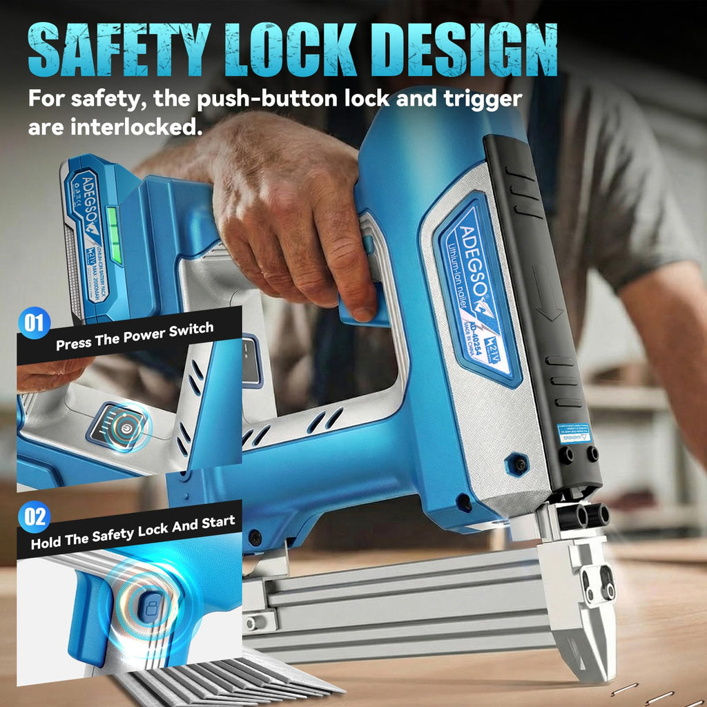 18 Gauge 2-in-1 Cordless Brad Nailer Stapler P28985