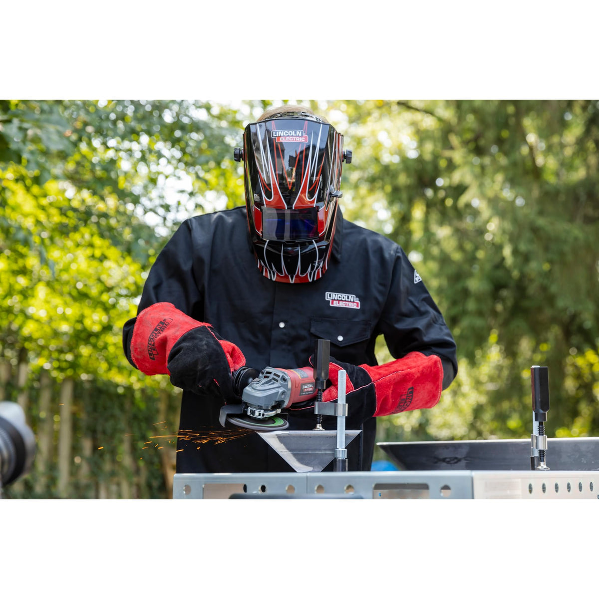 Red Welding Helmet S649