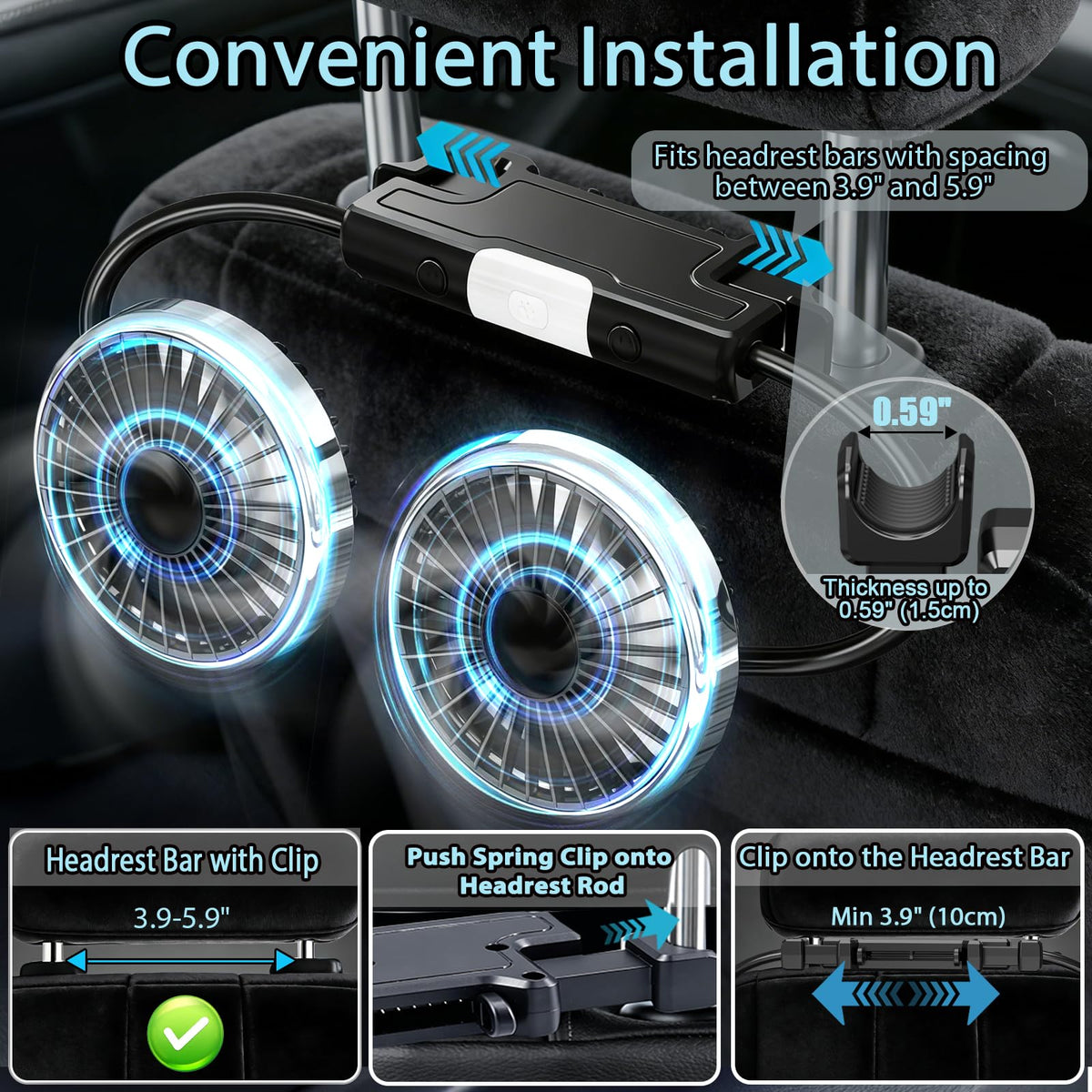 Car Backseat Fans N337974