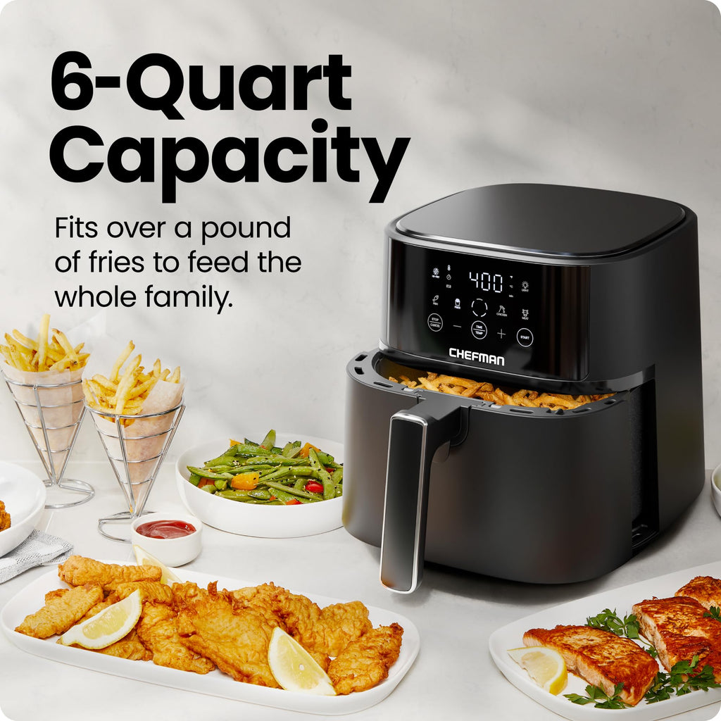 6 QT Compact Nonstick Air Fryer W2851